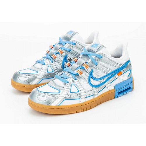 off white nike rubber dunk unc